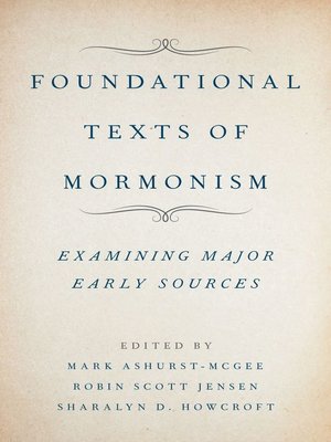 cover image of Foundational Texts of Mormonism